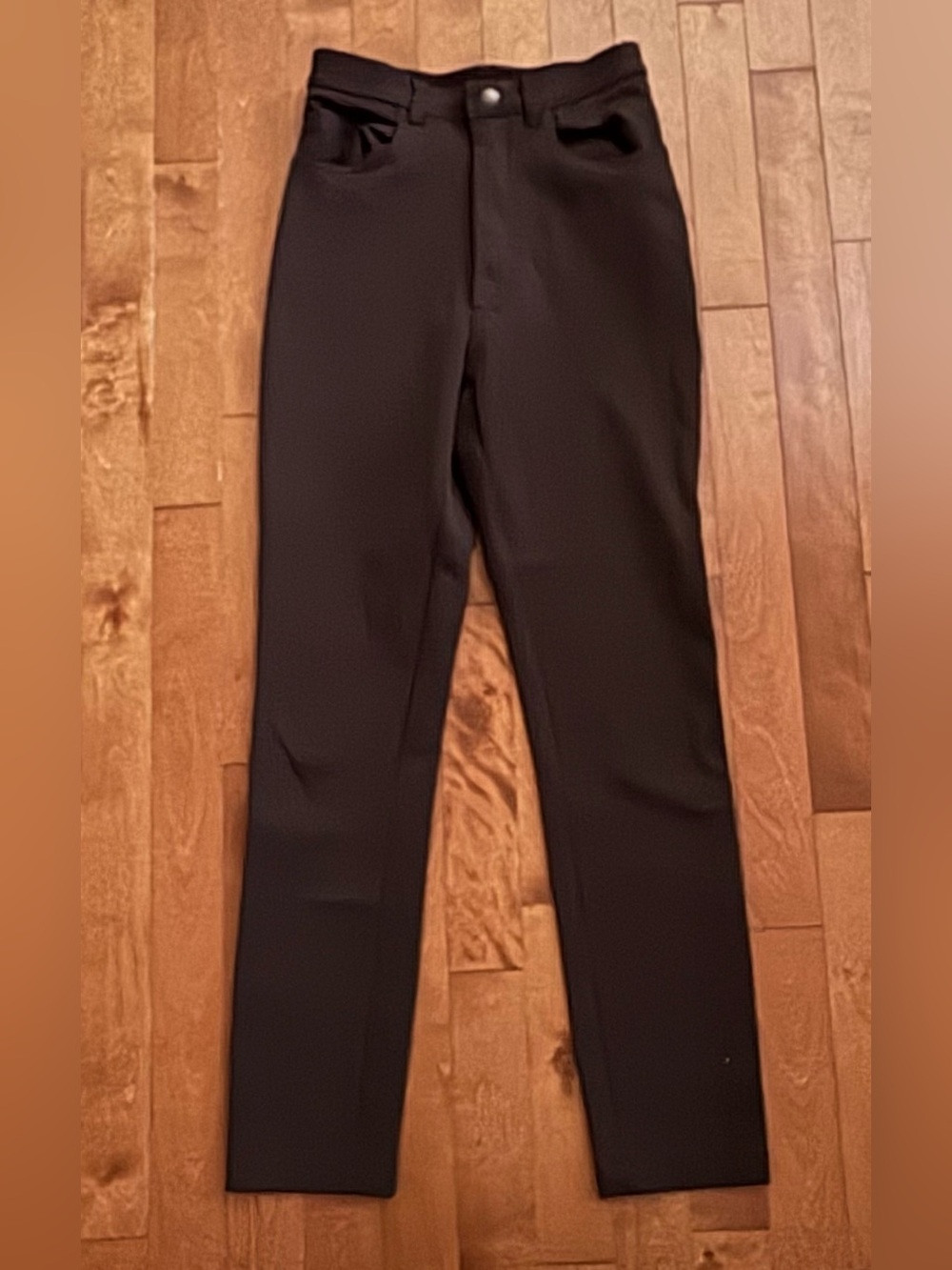 Drôle de Nom Dark Brown High-Waisted Slim Leg Pants Size 36